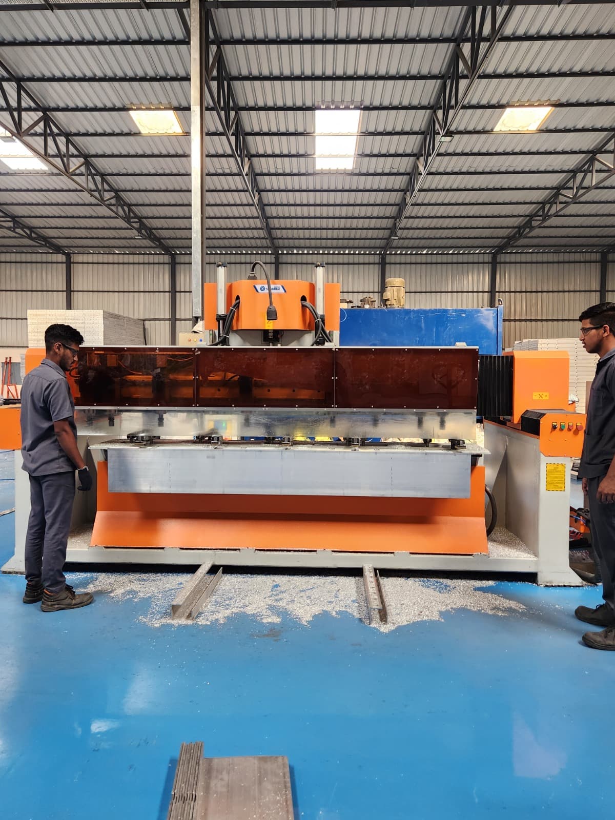 Live on-site aluminium formwork system alignment